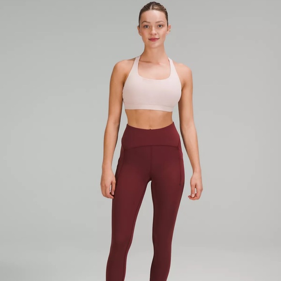 NWT Lululemon Power Thru HR Tight 25” Red Merlot. Retail $128. Size 4 - Picture 2 of 5